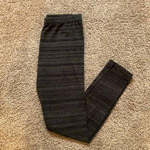 Girls 12 Black and Grey Leggings